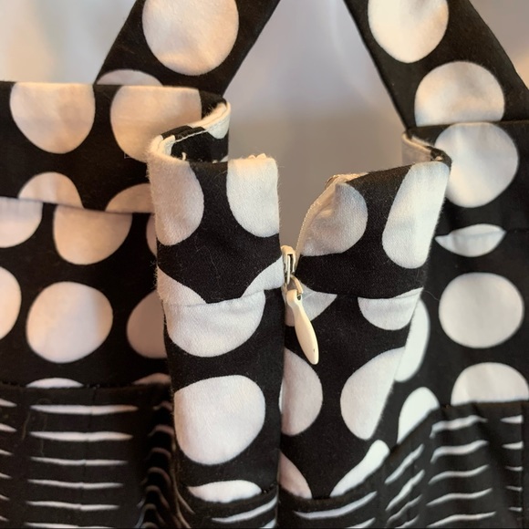 Calvin Klein Black & White Polka Dotted Sundress 8 - Picture 9 of 16